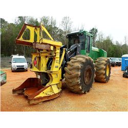 2014 JOHN DEERE 643K FELLER BUNCHER, VIN/SN:663457 - JOHN DEERE FD45 SAW HEAD, CAB, A/C, 30.5L-32 TI