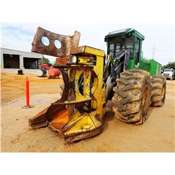 2012 JOHN DEERE 643K FELLER BUNCHER; VIN/SN:641191 - JD FD45 SAW HEAD, CAB, A/C, 38L-26 TIRES, METER