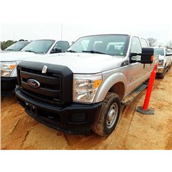 2016 FORD F250 PICK UP, VIN/SN:1FT7W2BT6GEC72548 - 4X4, CREW CAB, POWERSTROKE DIESEL ENGINE, A/T, OD