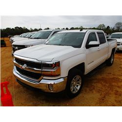 2018 CHEVROLET SILVERADO PICKUP, VIN/SN:3GCUKREC9JG302970 - 4X4, CREW CAB, V8 GAS ENGINE, A/T, ODOME