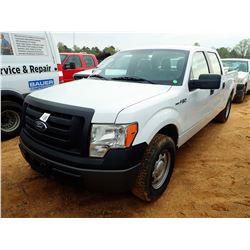 2011 FORD F150 XL PICKUP, VIN/SN:1FTFW1CF4BFB28594 - CREW CAB, GAS ENGINE, A/T, ODOMETER READING 169