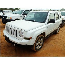 2013 JEEP PATRIOT SUV, VIN/SN:1C4NJRBB7DD238724 - GAS ENGINE, A/T, ODOMETER READING 78,106 MILES (CO