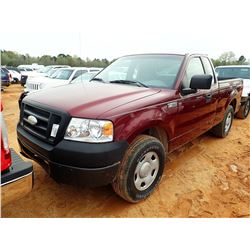 2006 FORD F150 PICK UP, VIN/SN:1FTRF12236NB27444 - GAS ENGINE, A/T, ODOMETER READING 202,517 MILES (