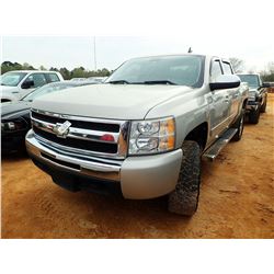 2009 CHEVROLET SILVERADO PICKUP, VIN/SN:3GCEK23M69G198425 - 4X4, CREW CAB, GAS, A/T, ODOMETER READIN