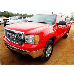 2011 GMC SIERRA PICK UP, VIN/SN:3GTU2VE29BG124883 - 4X4, CREW CAB, V8 GAS ENGINE, A/T, ODOMETER READ