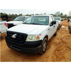 2008 FORD F150 PICKUP, VIN/SN:1FTRF12W08KC86896 - EXT CAB, GAS ENGINE, A/T, ODOMETER READING 114,402