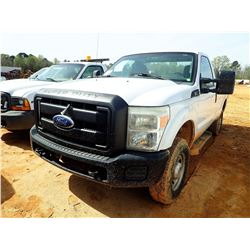2011 FORD F250 PICKUP, VIN/SN:1FTBF2B61BEA37133 - 4X4, V8 GAS ENGINE, A/T, ODOMETER READING 76,195 M