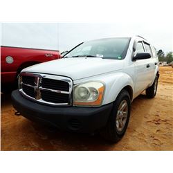 2004 DODGE DURANGO VIN/SN:1D4HB38N34F208555 - GAS ENGINE, A/T, ODOMETER READING 169,207 MILES (COUNT