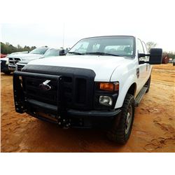 2008 FORD F350 PICK UP, VIN/SN:1FTWW31R58ED98814 - 4X4, CREW CAB, V8 POWERSTROKE DIESEL, A/T, ODOMET