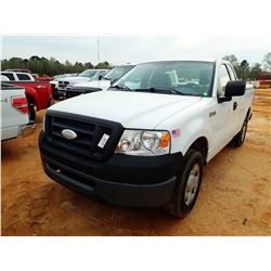 2007 FORD F150 PICKUP, VIN/SN:1FTRF12267KB72634 - EXT CAB, GAS ENGINE, A/T, ODOMETER READING 128,251