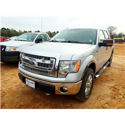 2013 FORD F150 PICKUP, VIN/SN:1FTFW1EF9DKE59811 - 4X4, CREW CAB, GAS ENGINE, A/T, ODOMETER READING 8