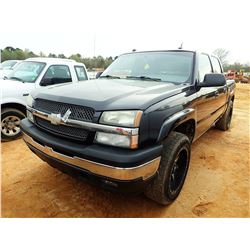 2005 CHEVROLET Z71 PICKUP, VIN/SN:2GCEK13T751231517 - 4X4, CREW CAB, GAS ENGINE, A/T