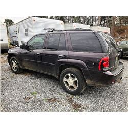 2008 CHEVROLET TRAILBLAZER, VIN/SN:1GNE513M482181101 - (SELLING ABSENTEE-LOCATED IN FT PAYNE, ALABAM