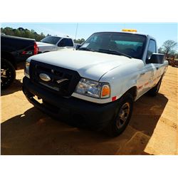 2008 FORD RANGER PICK UP, VIN/SN:1FTYR10098PA68608 - GAS ENGINE, A/T, ODOMETER READING 208,645 MILES