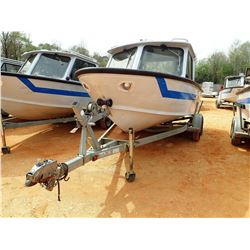 SEA ARK PATROL BOAT, VIN/SN:SAMA0794A797 - 18' LENGTH, ALUM, C/W 1997 EZ LOADER BOAT TRAILER, S/N 1Z