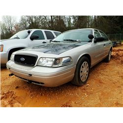 2009 FORD POLICE INTERCEPTOR, VIN/SN:2FAHP71V59X143368 - V-8 ENGINE, A/T, ODOMETER READING 186,508 M