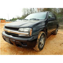 2006 CHVROLET TRAIL BRAZER VIN/SN:1GNDS13S562342465 - GAS ENGINE, A/T, ODOMETER READING 155,300 MILE
