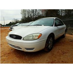 2005 FORD TAURUS SE, VIN/SN:1FAFP53U65A260878 - V-6 ENGINE, AUTO, ODOMETER READING 172,518 MILES (ST