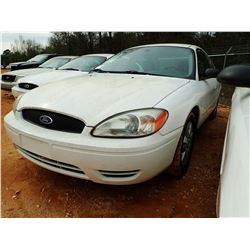 2005 FORD TAURUS VIN/SN:1FAFP53UX5A260897 - V-6 ENGINE, AUTO, ODOMETER READING 183,608 MILES (STATE 