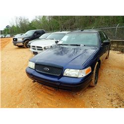 2003 FORD CROWN VICTORIA VIN/SN:2FAHP71W03X210748 - V-8 ENGINE, AUTO, ODOMETER READING 131,846 MILES