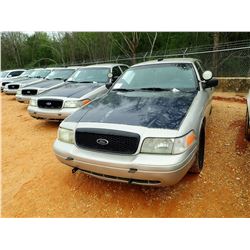 2007 FORD CROWN VICTORIA VIN/SN:2FAHP71W77X145032 - V-8 ENGINE, AUTO, ODOMETER READING 224,311 MILES