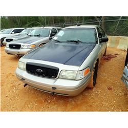 2009 FORD POLICE INTERCEPTOR, VIN/SN:2FAHP71V59X143385 -V-8 ENGINE, AUTO (STATE OWNED)