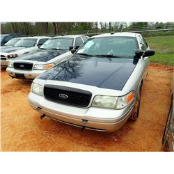 2007 FORD POLICE INTERCEPTOR, VIN/SN:2FAHP71W67X145054 - V-9 ENGINE, A/T, ODOMETER READING 217,660 M