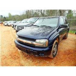 2008 CHEVROLET TRAILBLZER SUV, VIN/SN:1GNDS13S582252560 - V8 ENGINE, A/T, ODOMETER READING 166,820 M