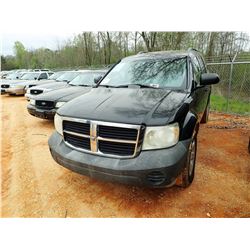 2007 DODGE DURANGO SUV, VIN/SN:1D8HB38P17F543639 - V8 ENGINE, A/T, ODOMETER READING 179,061 MILES (S