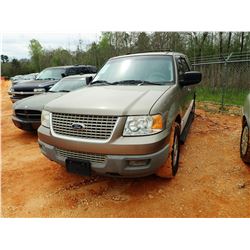2003 FORD EXPDEDITION SUV, VIN/SN:1FMPU15L53LB98018 - V8 ENGINE, A/T, ODOMETER READING 170,569 MILES