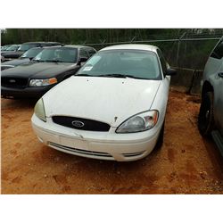 2005 FORD TAURUS SE VIN/SN:1FAFP53U35A260854 - V6 ENGINE, A/T, ODOMETER READING 162,215 MILES (STATE