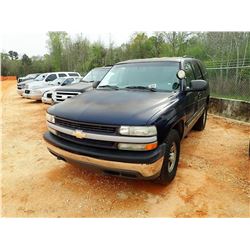 2006 CHEVROLET TAHOE VIN/SN:1GNEK13Z76R144351 - V-8 ENGINE, A/T, ODOMETER READING 123,312 MILES (STA