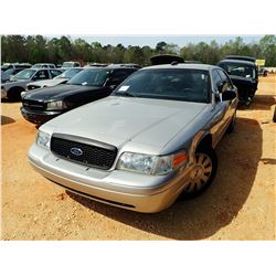 2008 FORD POLICE INTERCEPTOR, VIN/SN:2FAHP71V08X161033 - V8 ENGINE, A/T (STATE OWNED) (DOES NOT OPER