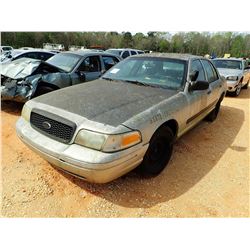 2002 FORD CROWN VICTORIA VIN/SN:2FAFP71W22X130437 - V8 ENGINE, A/T, (STATE OWNED) (DOES NOT OPERATE)