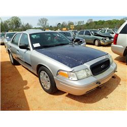 2006 FORD POLICE INTERCEPTOR, VIN/SN:2FAHP71W76X147216 - V-8 ENGINE, A/T (DOES NOT OPERATE) (STATE O