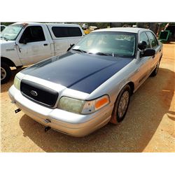 2004 FORD POLICE INTERCEPTOR, VIN/SN:2FAHP71W94X160689 - V-8 ENGINE, A/T, ODOMETER READING 194,039 M