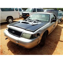 2011 FORD CROWN VICTORIA POLICE INTERCEPTOR, VIN/SN:2FABP7BV5BX101096 - V8, AUTO (DOES NOT OPERATE) 