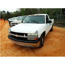 2002 CHEVROLET PICK UP, VIN/SN:1GCEC14V82Z233096 - V8 GAS ENGINE, A/T