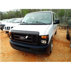 2008 FORD PASSENGER VAN, VIN/SN:1FMNE11W38DB35490 - 12 PASSENGER, GAS ENGINE, A/T, ODOMETER READING 