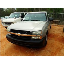 2005 CHEVROLET SILVERADO PICK UP, VIN/SN:2GCEC13T8581264393 - CREW CAB, V8 HAS ENGINE, A/T, ODOMETER