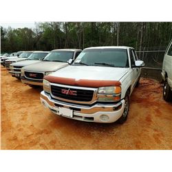 2007 GMC 1500 PICKUP, VIN/SN:2GTEC13V771102372 - CREW CAB, GAS ENGINE, A/T, ODOMETER READING 338,135