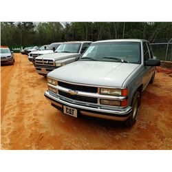 1996 CHEVROLET 1500 PICKUP, VIN/SN:2GCEC19RXT1150209 - EXT CAB, GAS ENGINE, A/T, ODOMETER READING 14