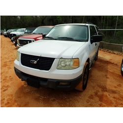 2006 FORD EXPEDITION SUV, VIN/SN:1FMPU16556LA53842 - 4X4, GAS ENGINE, A/T, ODOMETER READING 234,768 