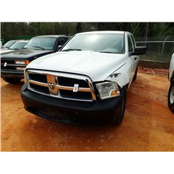 2011 DODGE RAM 1500 PICK UP, VIN/SN:LD7RV1CP9BS687533 - 4X4, CREW CAB, V8 GAS ENGINE, A/T, ODOMETER 