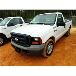 2006 FORD F250 PICKUP, VIN/SN:1FTNF20566EA59884 - GAS ENGINE, A/T, ODOMETER READING 303,846 MILES(CO