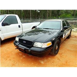 2011 FORD CROWN VICTORIA VIN/SN:2FABP7BV9BX168686 - GAS ENGINE, A/T, ODOMETER READING 142,073 MILES 
