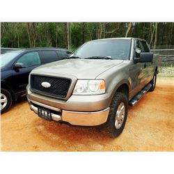 2006 FORD F150 PICKUP, VIN/SN:1FTPW14V56FB17894 - 4X4, CREW CAB, GAS ENGINE, A/T, ODOMETER READING 2