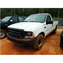 2003 FORD 250 PICKUP, VIN/SN:1FTNF20L83ED84594 - GAS ENGINE, A/T, ODOMETER READING 360,7436 HOURS(CO