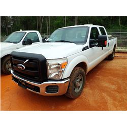 2011 FORD F250 PICKUP, VIN/SN:1FT7W2A65BED02529 - GAS ENGINE, A/T, CREW CAB, ODOMETER READING 116,07