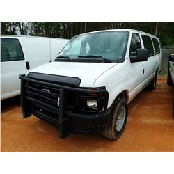 2011 FORD E350 PASSENGER VAN, VIN/SN:1FBSS3BL5BDB29086 - GAS ENGINE, A/T, 10 PASSENGER, ODOMETER REA